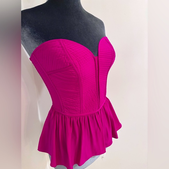 Parker Vibrant Hot Pink/Fuschia Bustier Stop Size Xs - Picture 3 of 11